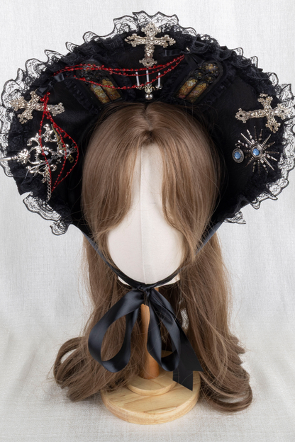 ゴシックエレガンクリップハット+ボンネット+フラットハット