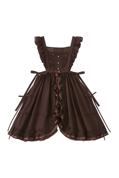 Mint chocolate china top + skirt + long skirt + accessories