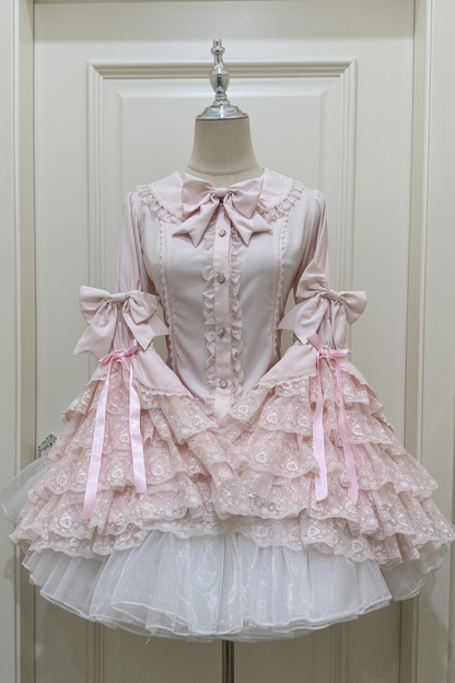 プリンセスリボンフリルスリーブシャツ