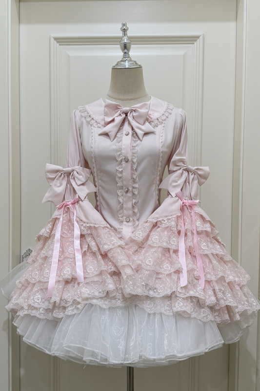 プリンセスリボンフリルスリーブシャツ