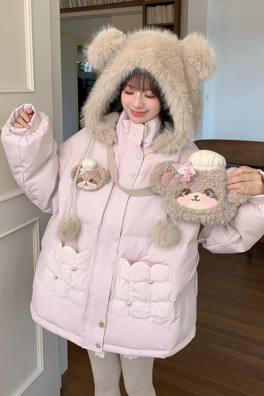 ベアフードスイートダウンジャケット