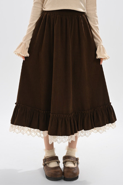 レトロレースフレアスカート