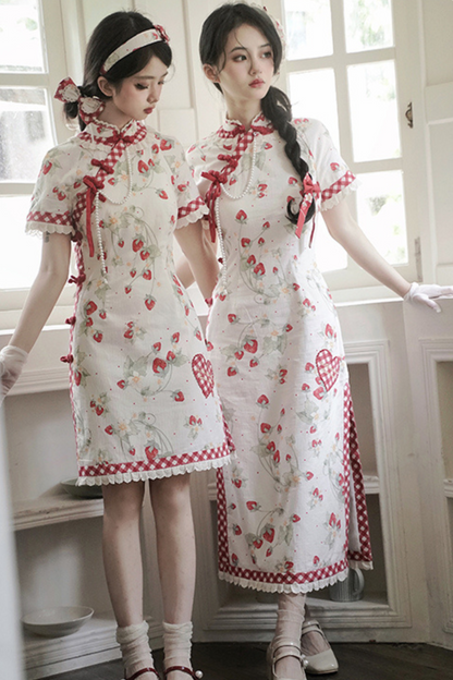 Strawberry Orchard China Dress