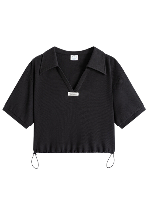 スキッパーカラードロストポロシャツ