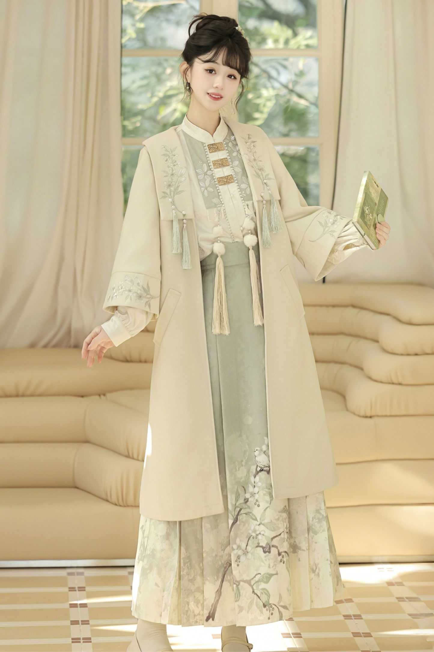 フォレストチャイナコート+スカート+トップス