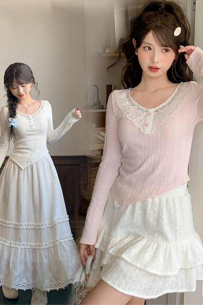 スイートスリムアシメトップス