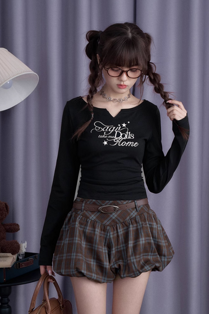 Pantalones globo a cuadros Teen Spirit