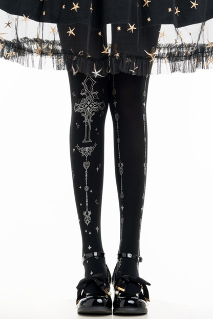 クロスゴシックタイツ