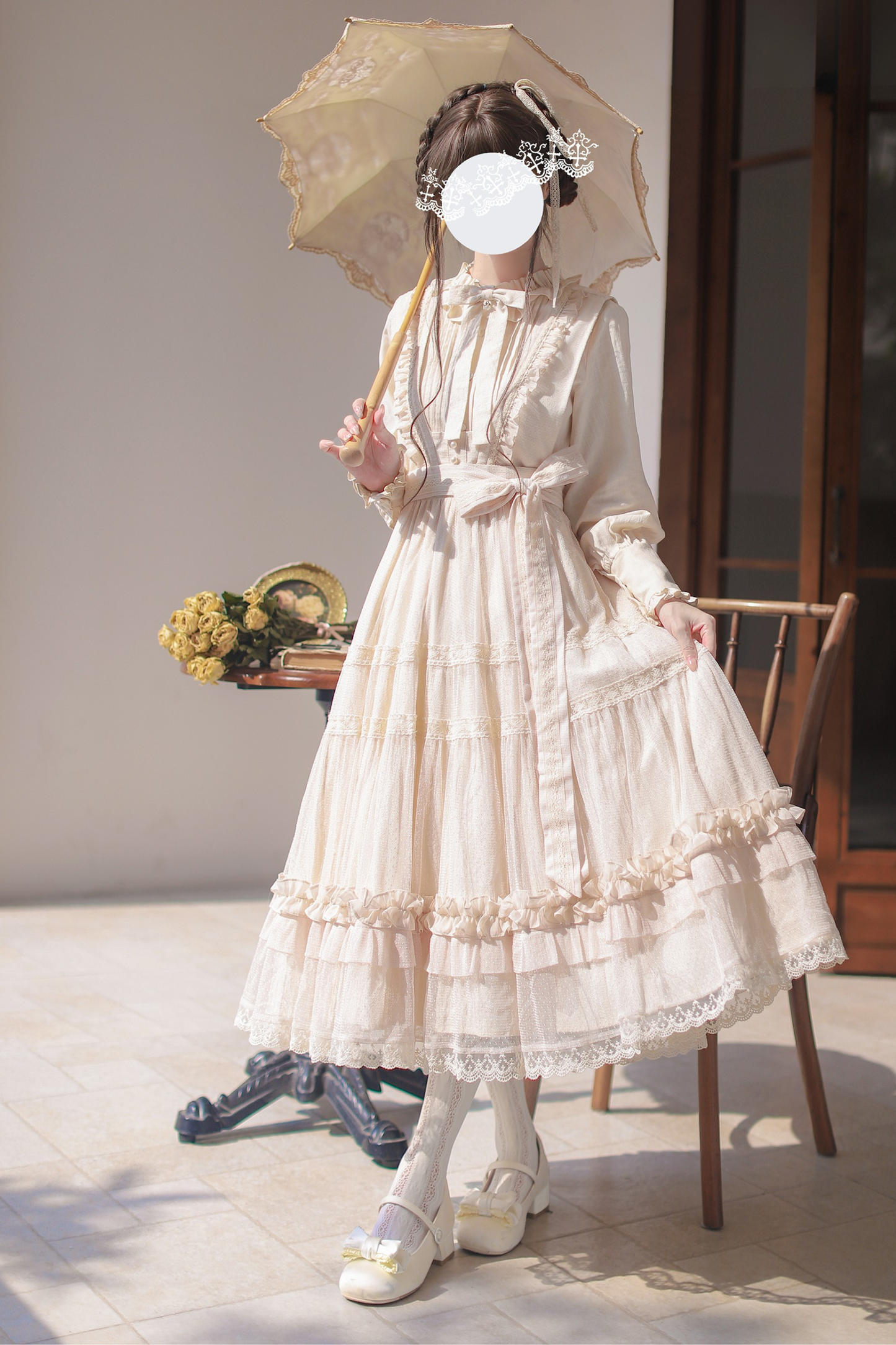 エレガントベストスカート+ブラウス