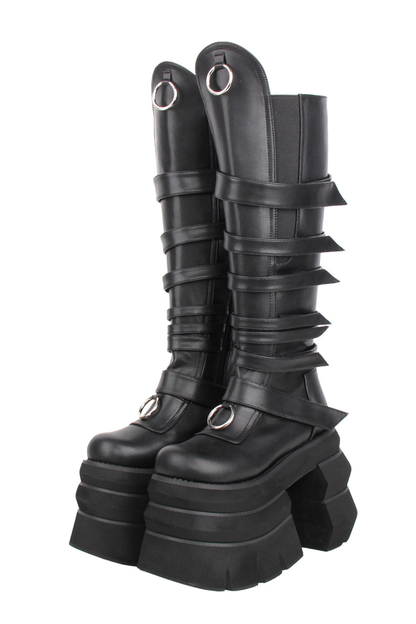 Punk Platform Long Boots
