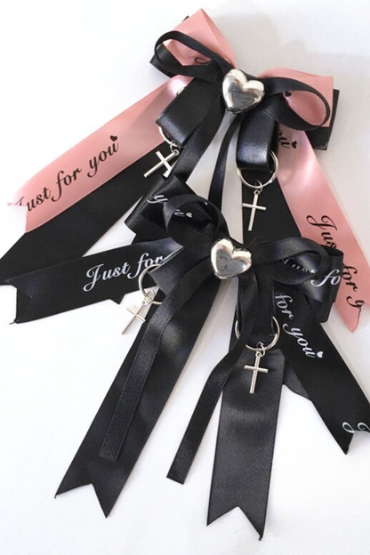 ダークスイートリボンヘアピン