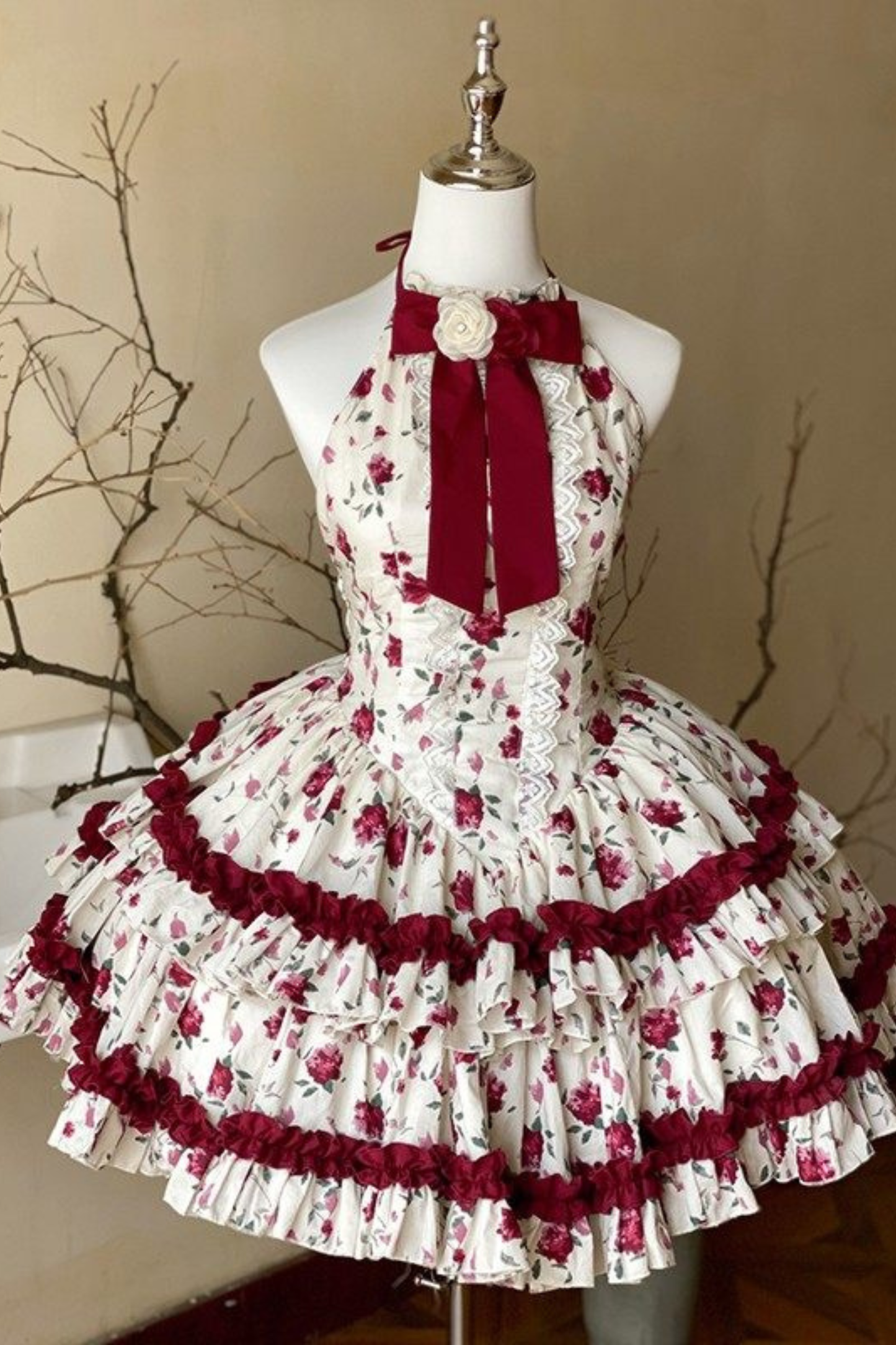 ロマンティックスイートロマンローズドレス+ヘアアクセサリー