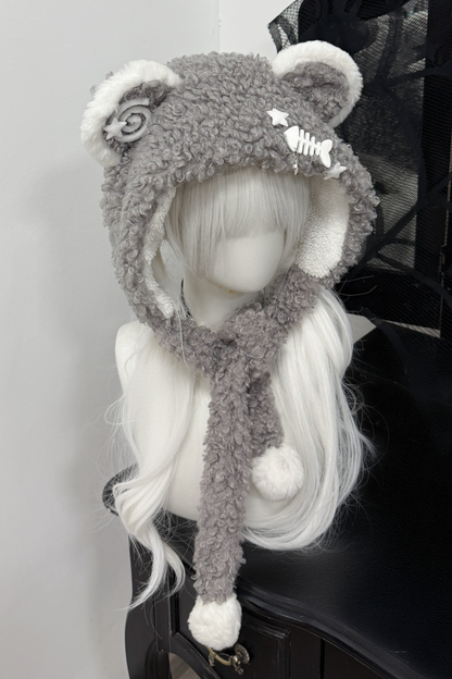 Snow Bear Fur Hat