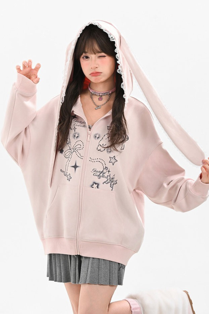 バニーイヤーズフードパーカー