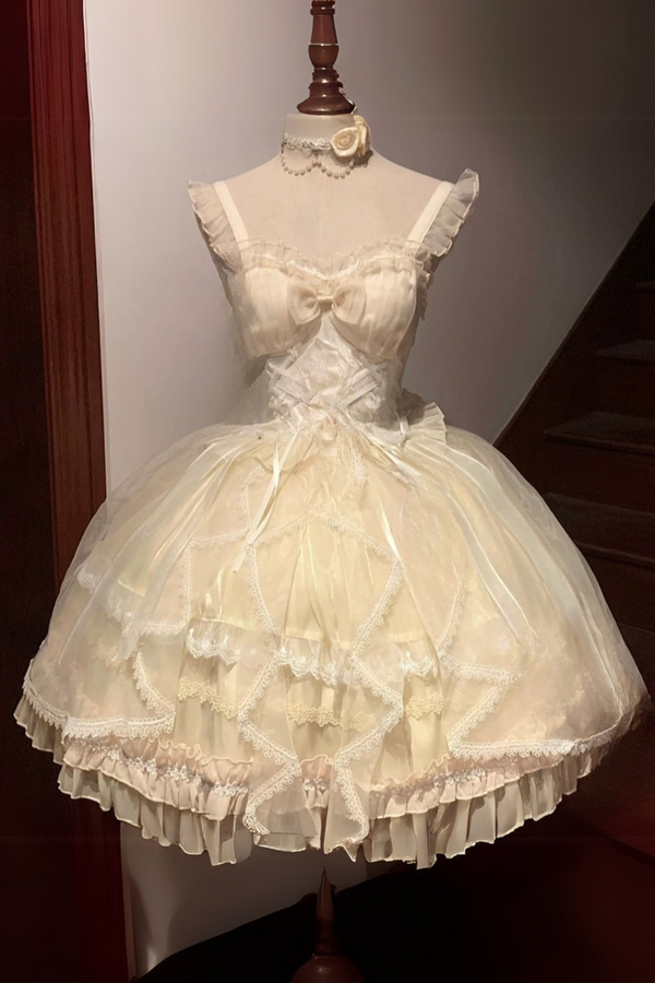 Fantasy Lace-Up Design Princess Lolita Dress