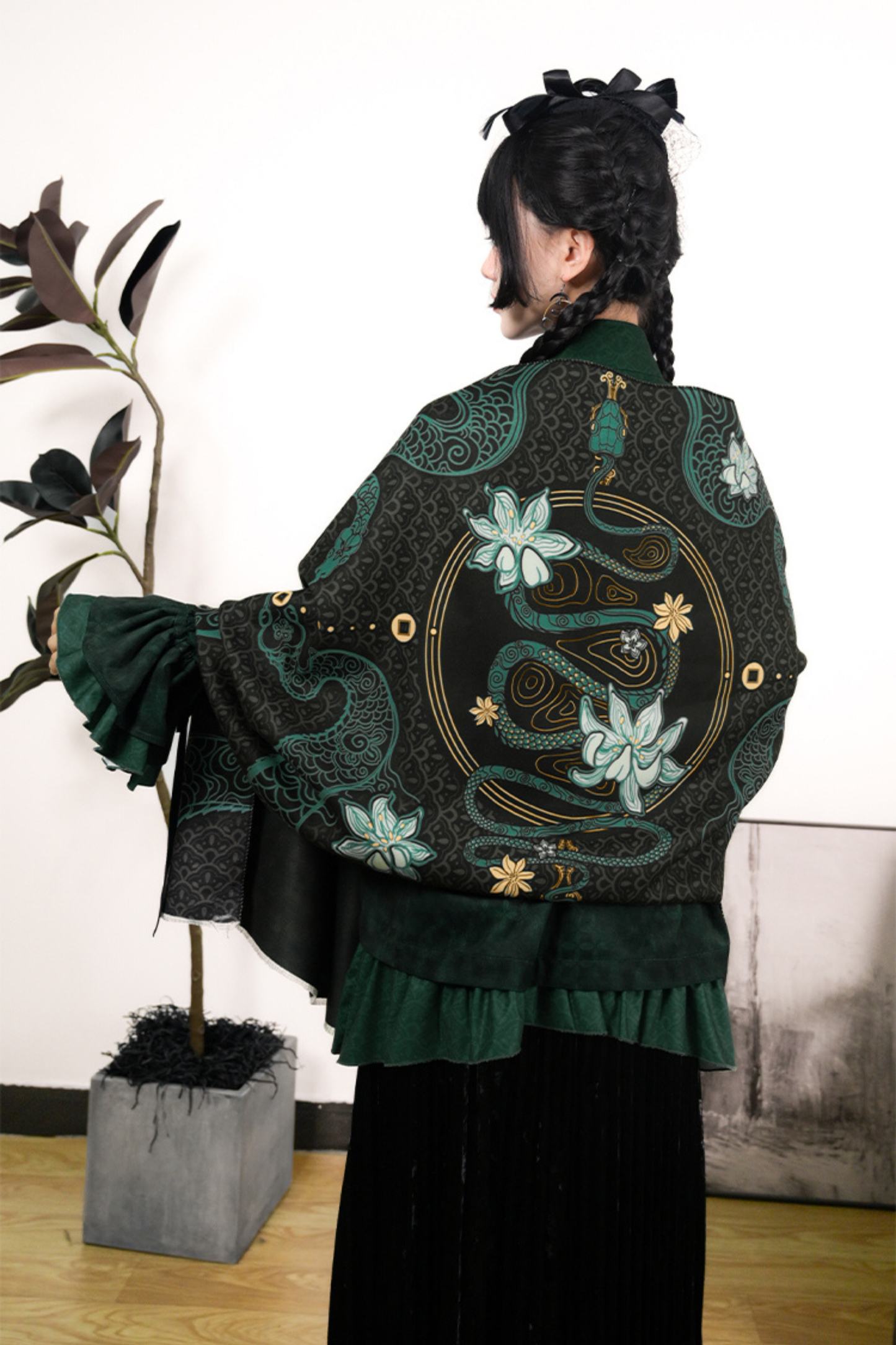 Ethnic China Print Shawl