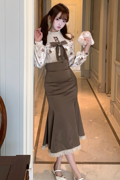 ベアデザインフレンチドレス