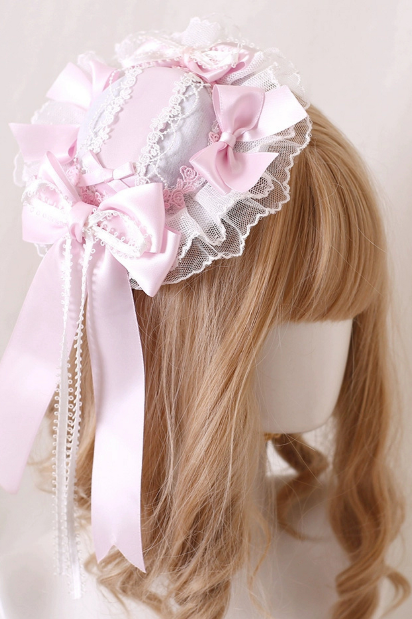 Pink Silk Satin Ballet Lolita Accessories