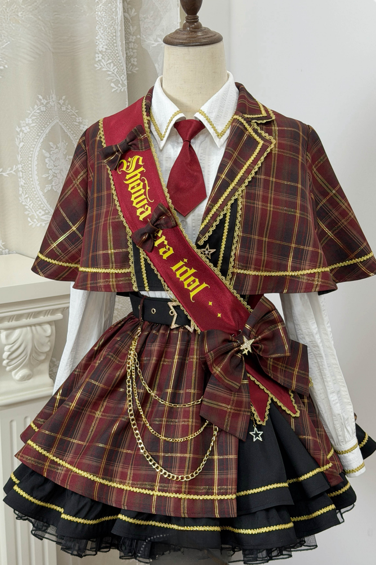 Retro Check Idol Lolita Set