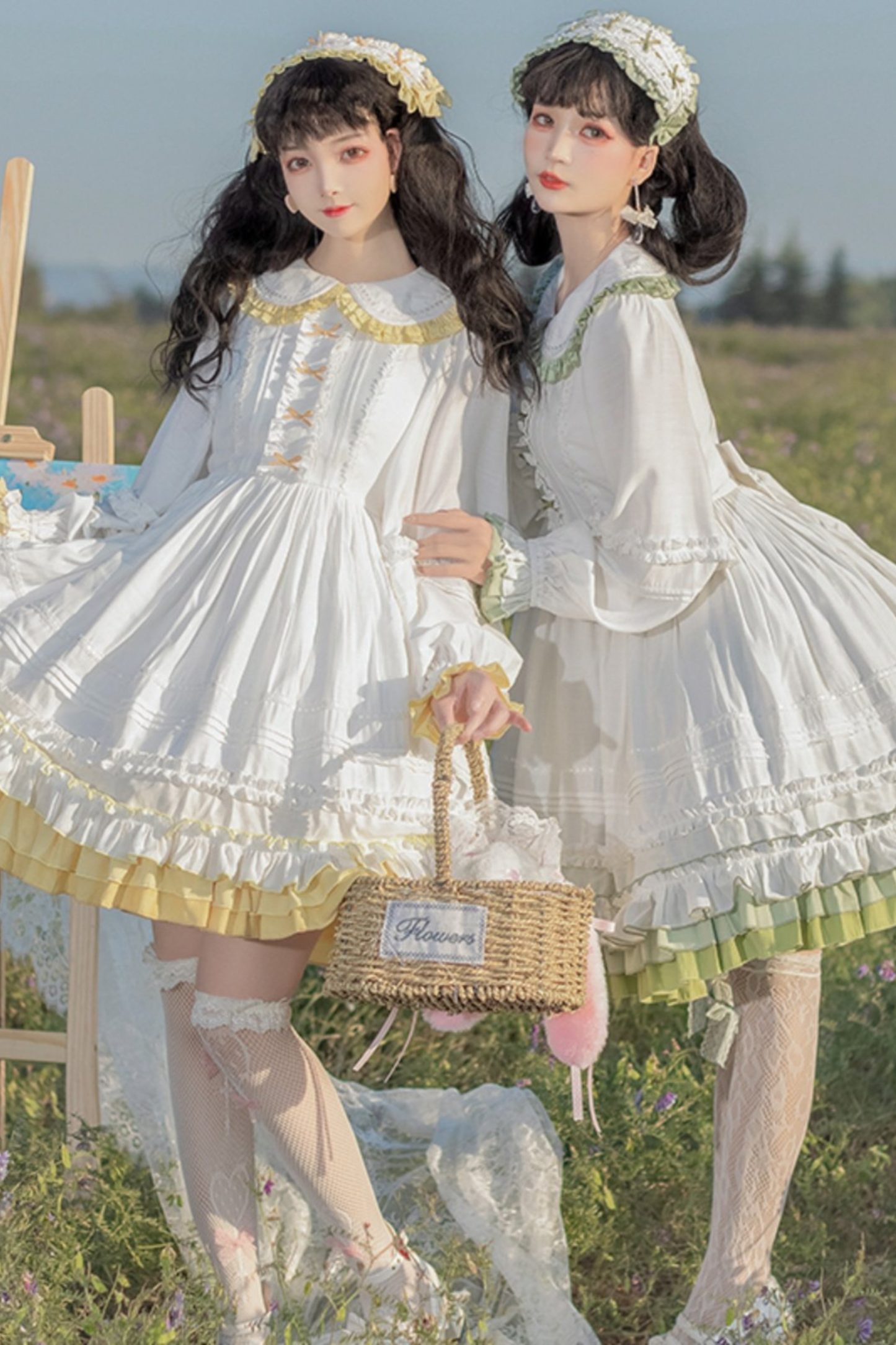 ドールロリータドレス+ヘアバンド