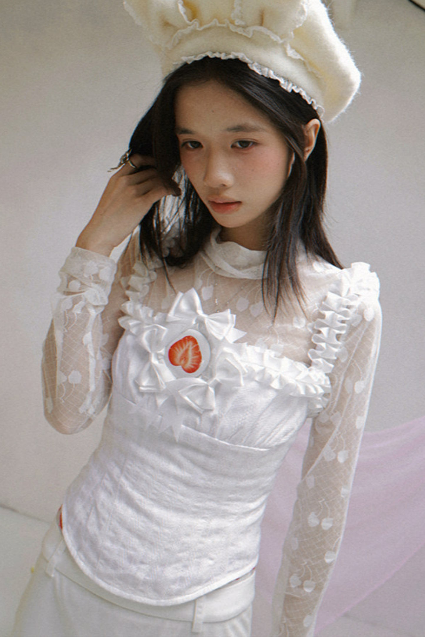 Polka Dot Strawberry Camisole Top