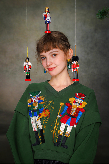 Retro Toy Wide V-Neck Top