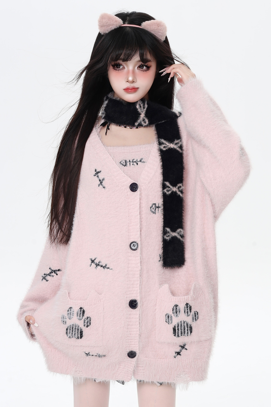 スウィートガールツーピースカーディガン