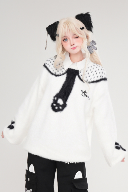 Loose top with cat design