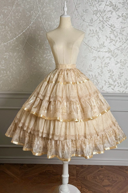 [Pre-order Deadline: April 3] Fantasy Tiered Lolita Skirt