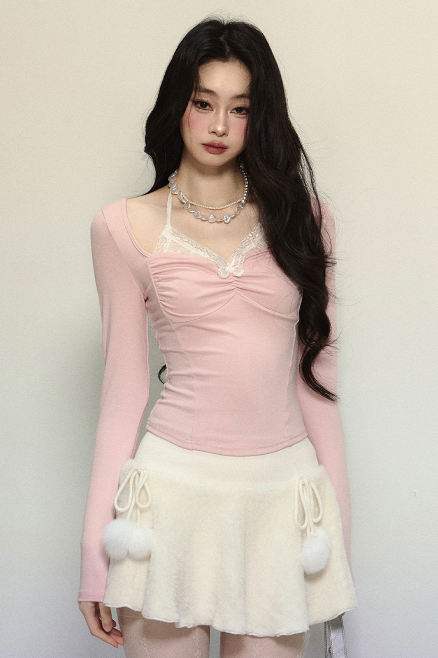 Lace Halterneck Sweet Top