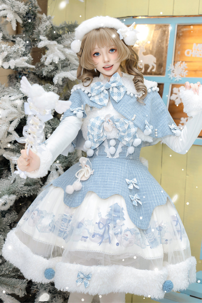 スノーアイランドロリータドレス+トップス+ショール