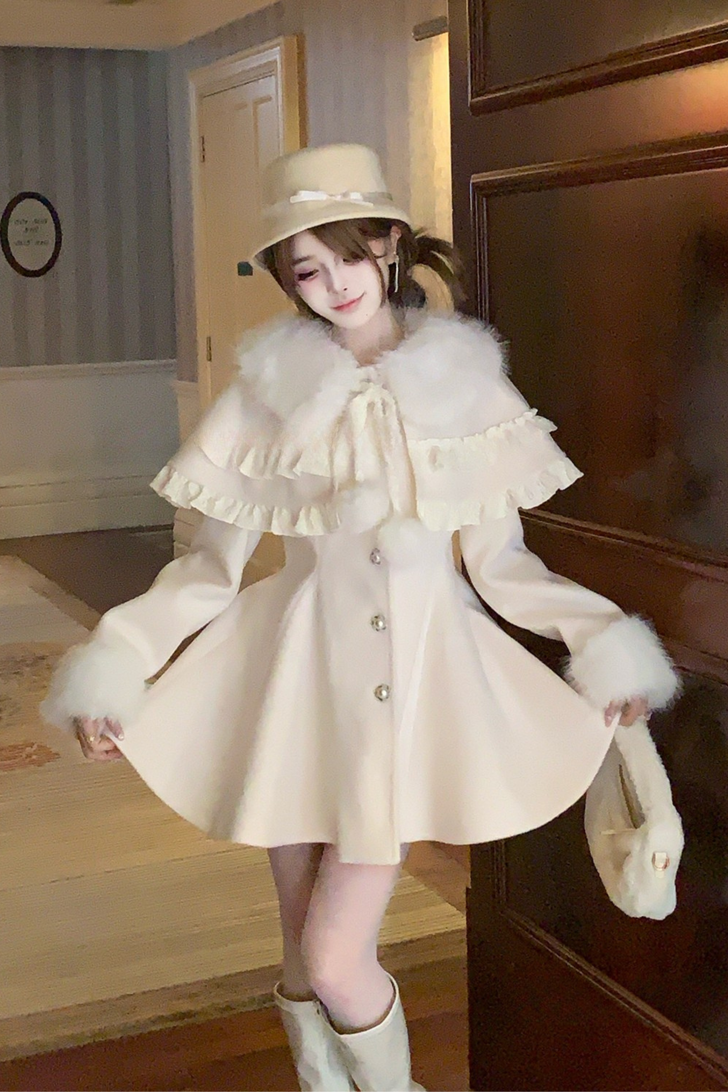 Fur Flair Pure White Coat