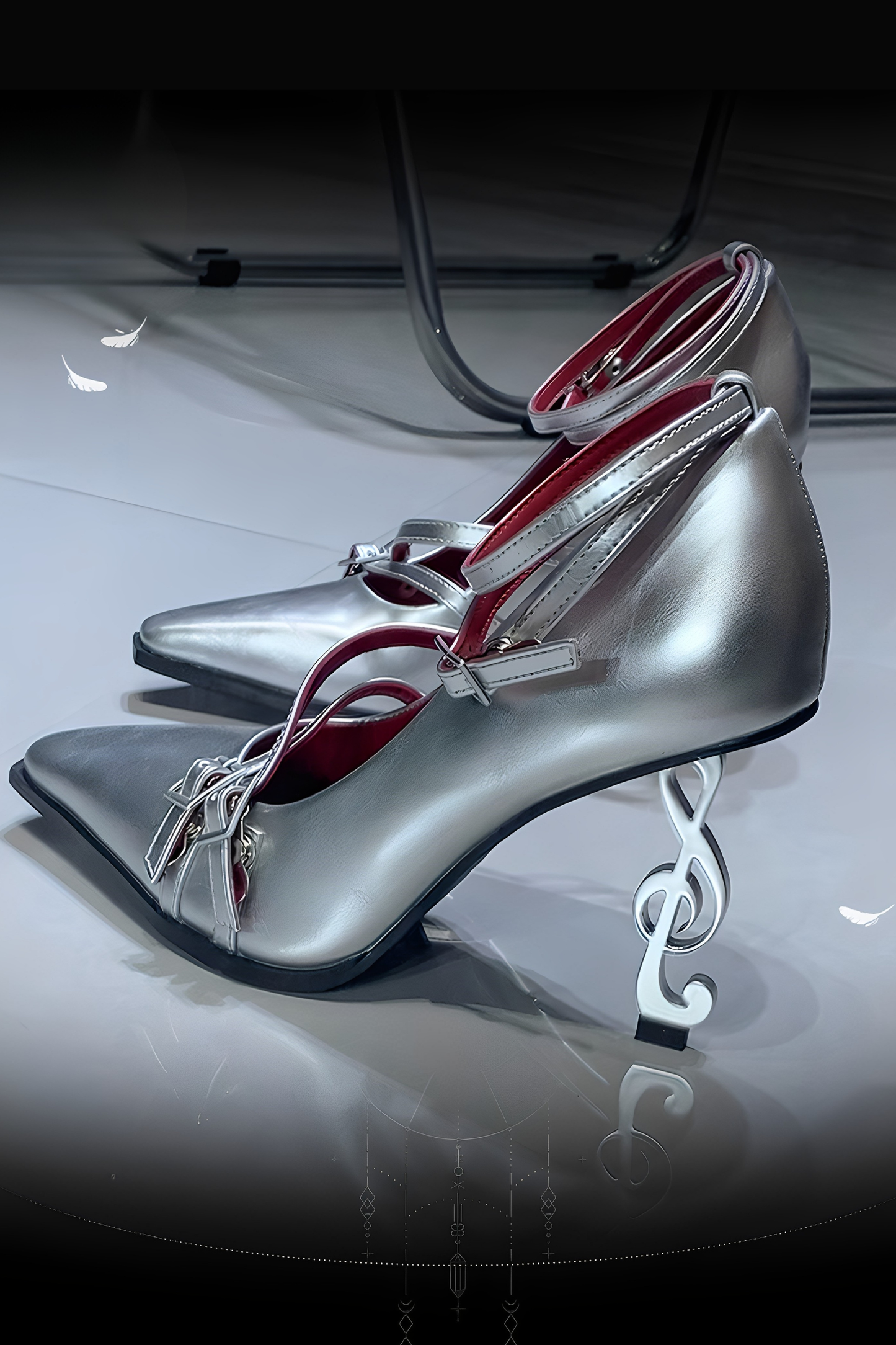 Gothic Note High Heels