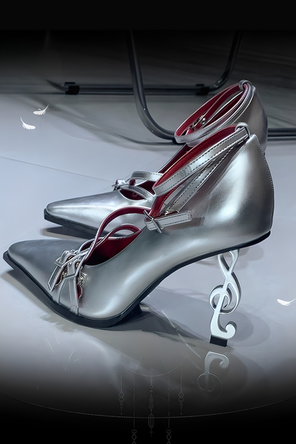 Gothic Note High Heels