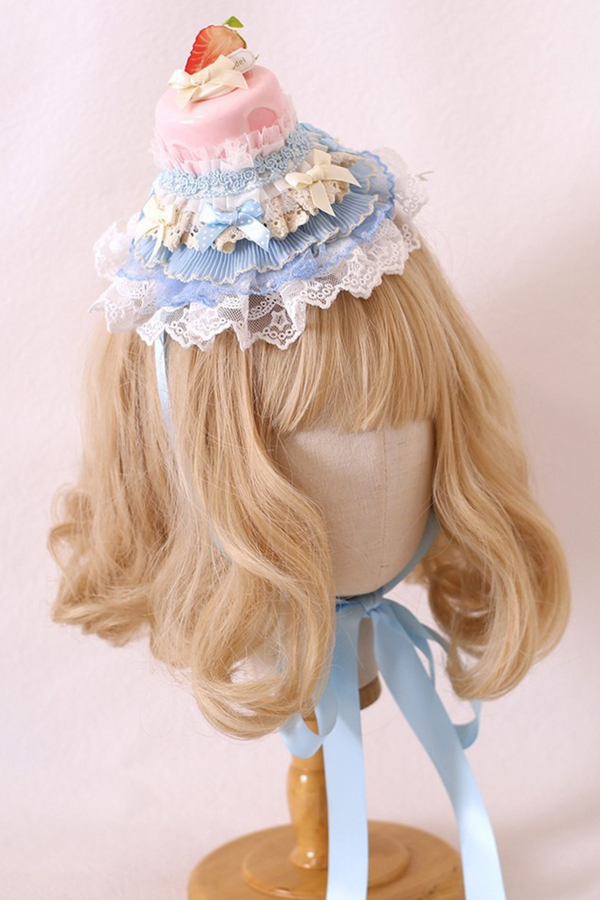 レースアンソニーケーキトッパーロリータハット