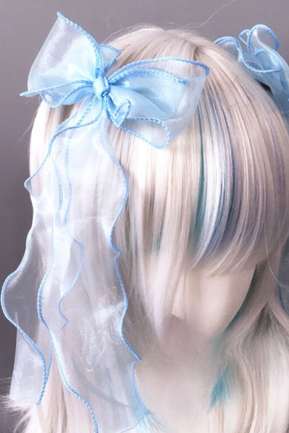 チュールリボンヘアピン