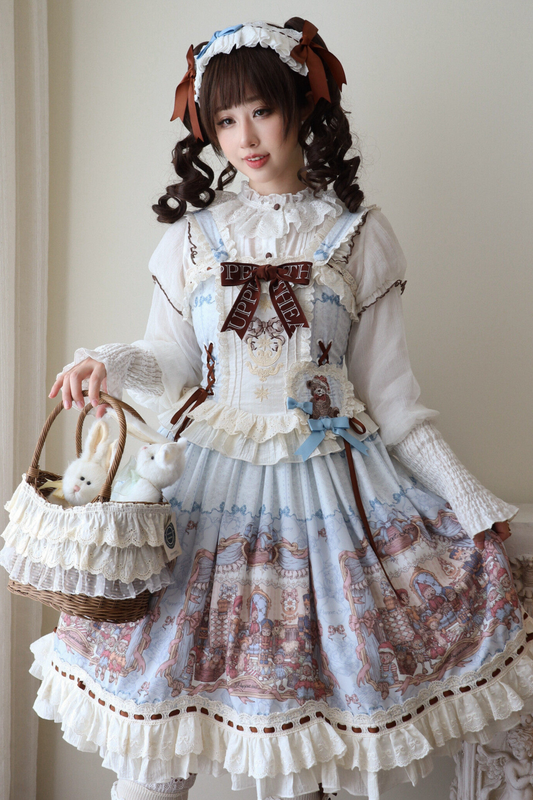 レトロアンティークロリータジャンパースカート