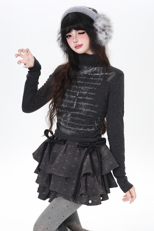 Dark slim fit fleece tops