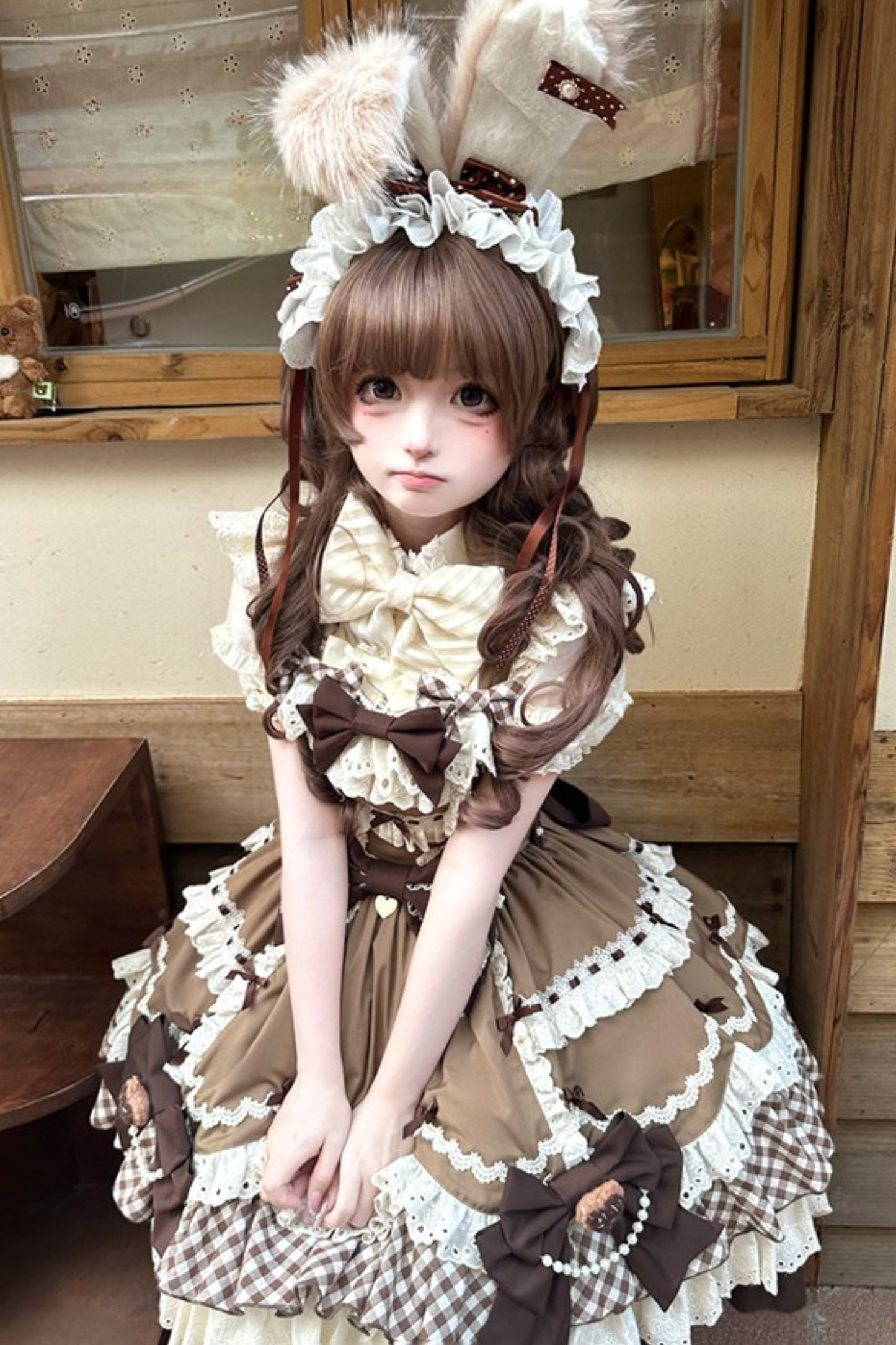 【12月19日予約締切】ベリーアンドショコラスイートロリータサスドレス