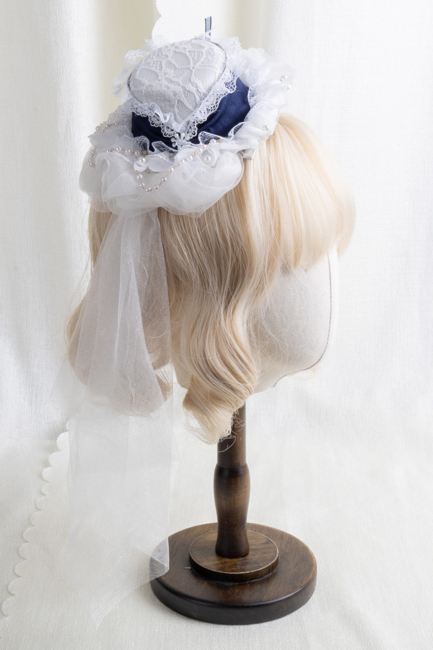 レースハットロリータクリップ