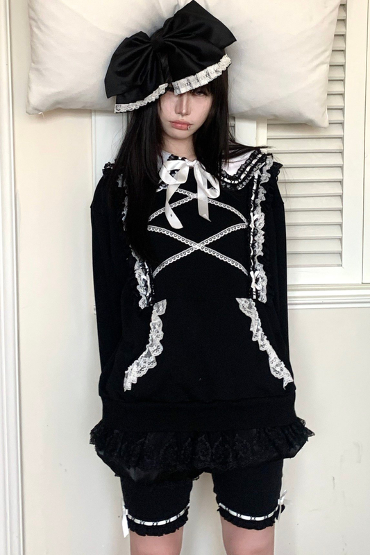 レーススイートゴシックスウェットトップス+パンツ