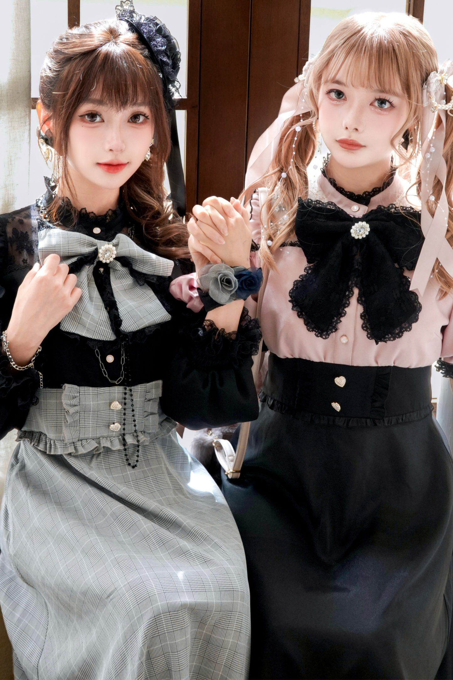 Mine Cute Bicolor Ribbon Dress