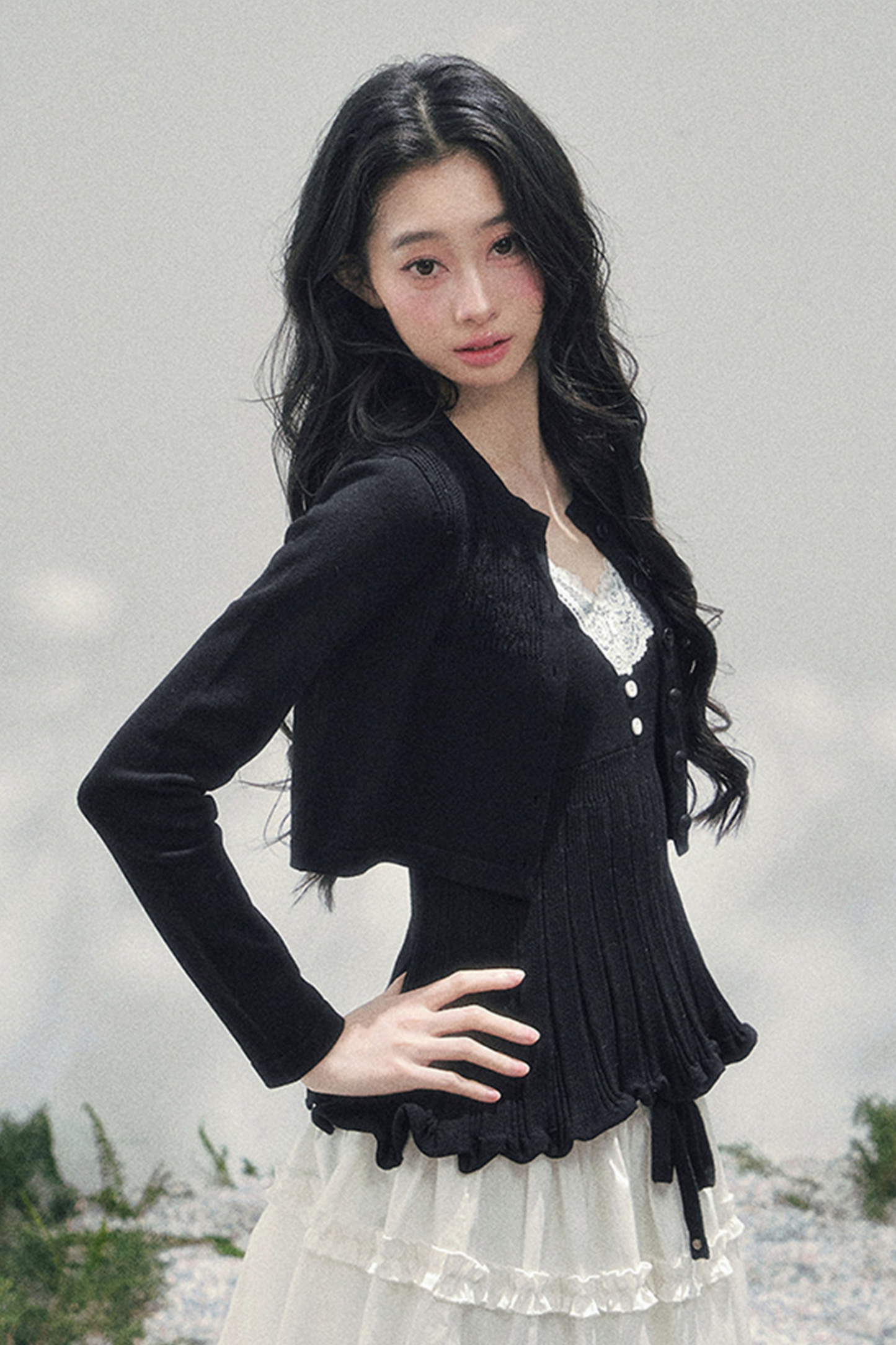 フレンチレースジャケット+キャミソール