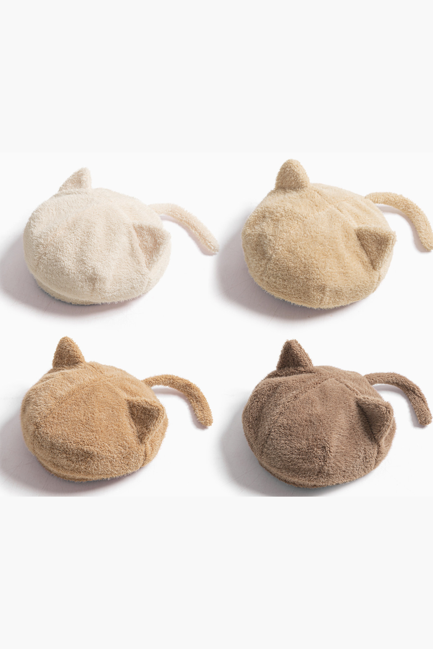 リトルキッズファーキャットベレー帽