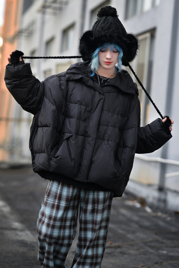 White Duck Hooded Down Jacket