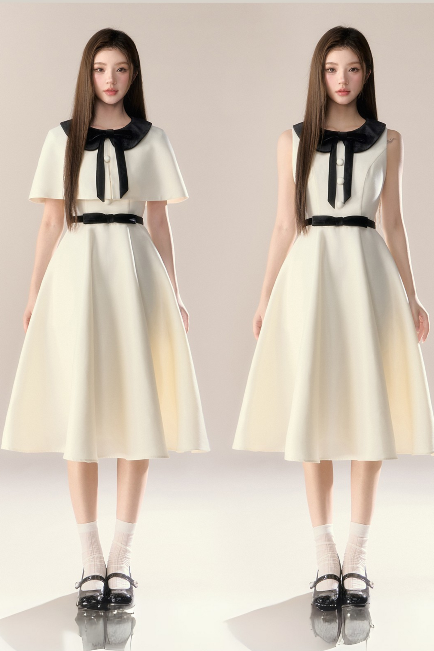 フレンチエリザベスケープドレス