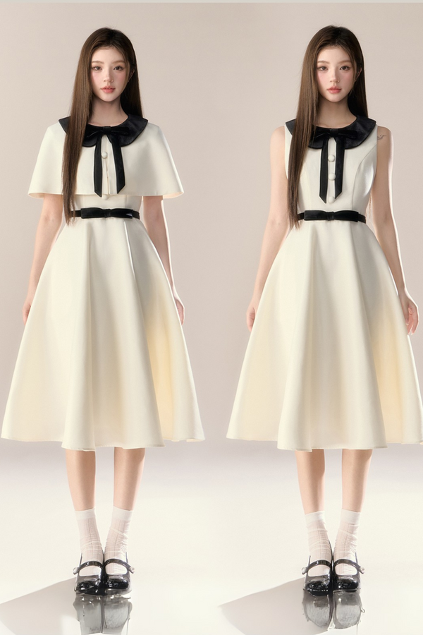 フレンチエリザベスケープドレス