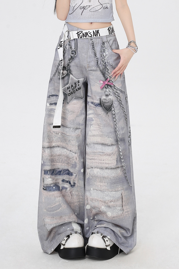 American Y2K wide pants