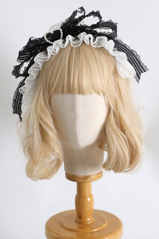 Monochrome Chic Flor d'Or Lolita Accessories