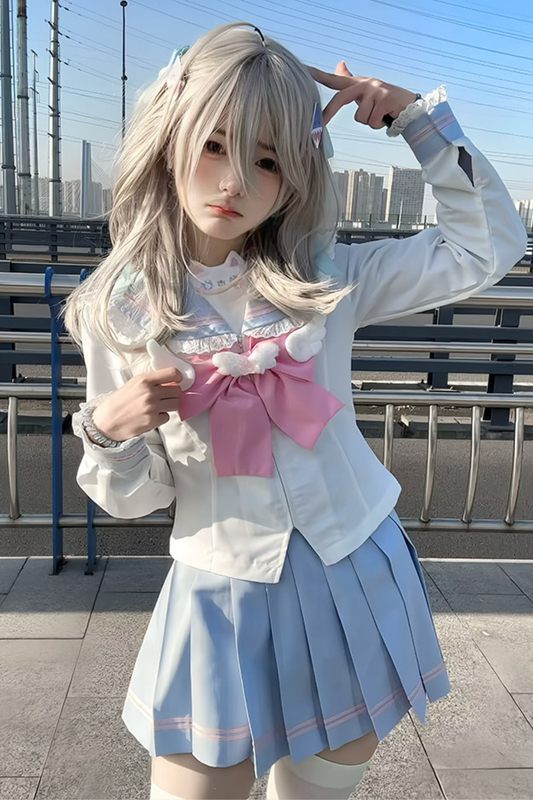 Sweet Sailor Top + Skirt + Tie